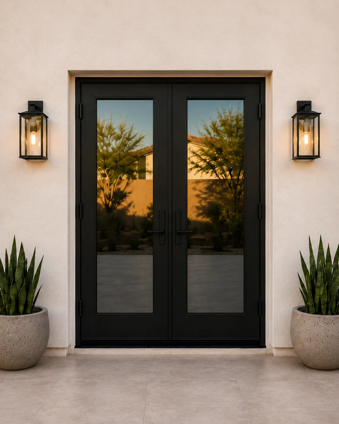 Beautiful Swinging Black Patio Door Big Box Who_ Window Replacement - Scottsdale